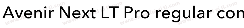 Avenir Next LT Pro regular condense字体转换